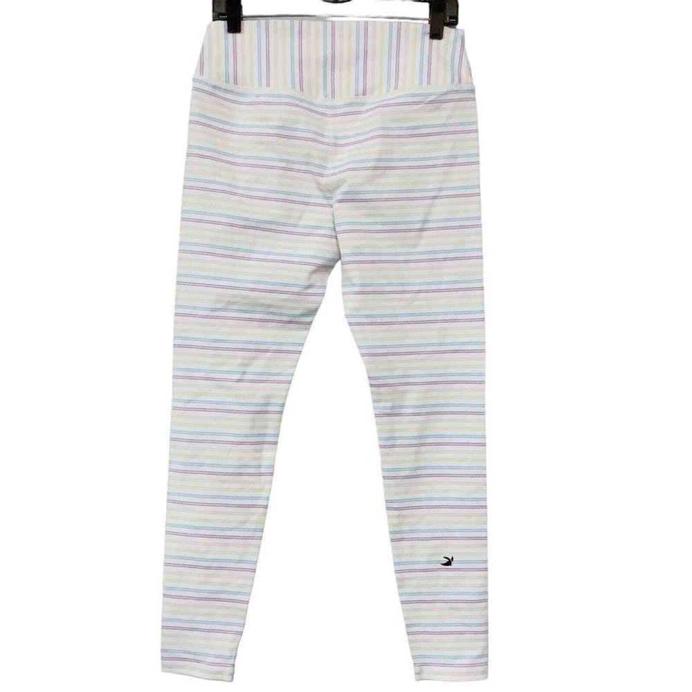 Glyder Women's XL Rainbow Striped‎ Multicolor Leggings